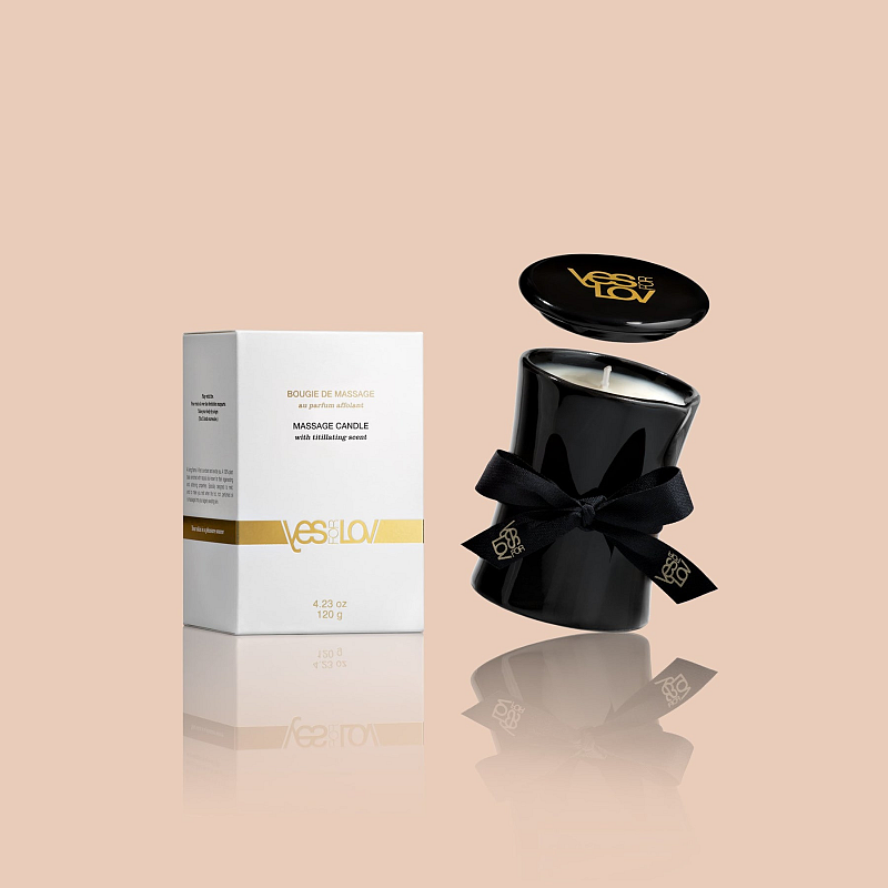 YESforLOV Massage Candle with a titillating scent 120 g Schwarz 1 Stück(e)