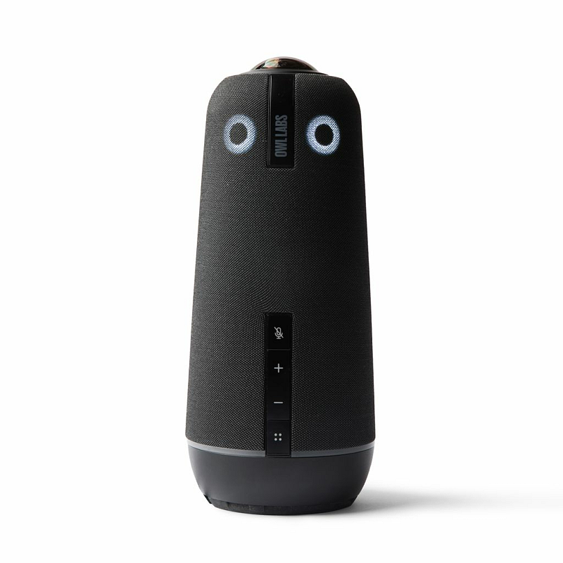 Owl Labs Meeting Owl 4+ 360-Grad, 4K Smart Videokonferenzkamera, Mikrofon und Lautsprecher (automatischer Lautsprecher-Fokus, Smart Zooming und Rauschunterdrückung)