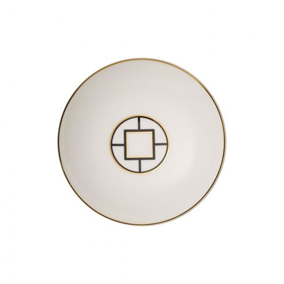 Villeroy & Boch MetroChic Suppenteller Rund Porzellan Schwarz, Gold, Weiß 1 Stück(e)