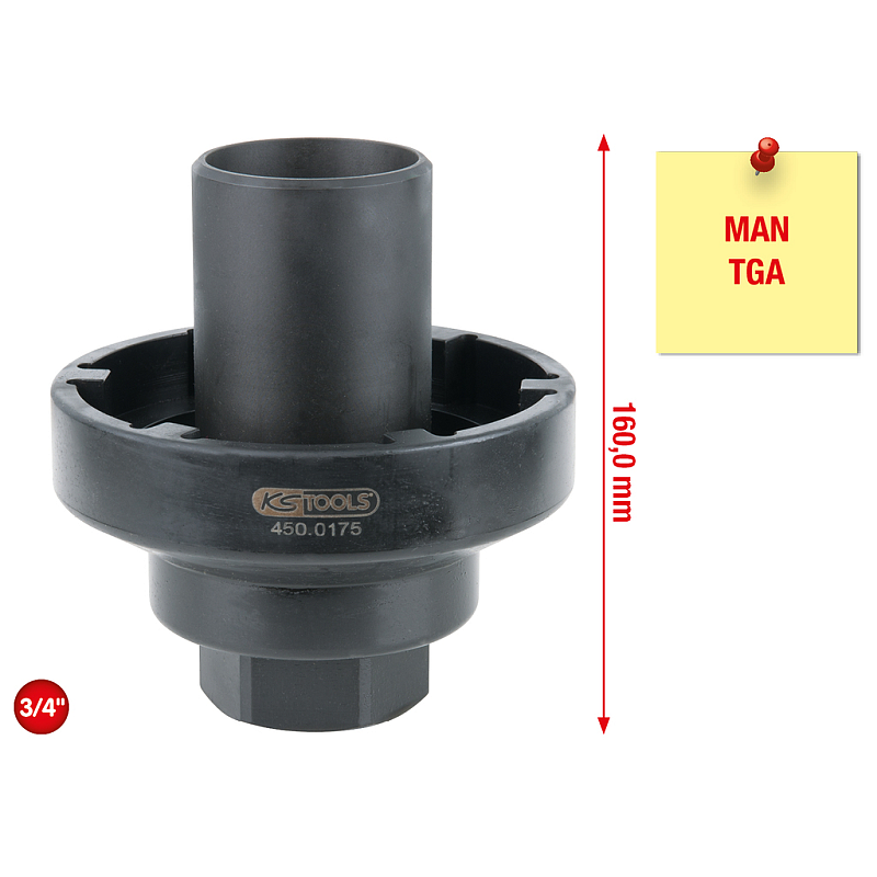 KS Tools 450.0175 Steckdosen/Steckdosen-Set Buchse