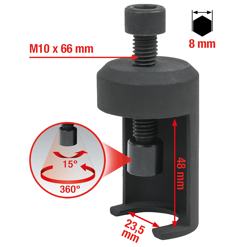 KS Tools 700.1198 Rollenabzieher