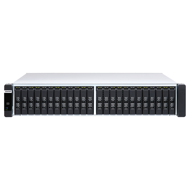 QNAP ES2486dc NAS Rack (2U) Intel® Xeon® D D-2142IT 96 GB DDR4 0 TB QNAP Enterprise System Schwarz