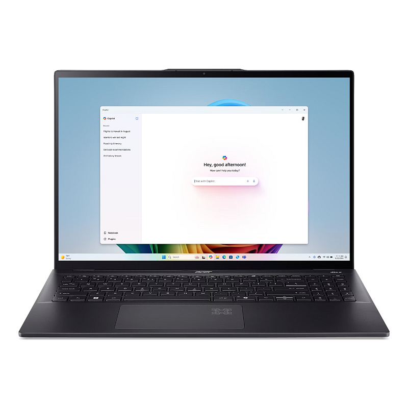 Acer Swift 16 AI SF16-51T-70HQ Copilot+ PC Intel Core Ultra 7 258V Laptop 40,6 cm (16") Touchscreen 3K 32 GB LPDDR5x-SDRAM 1 TB SSD Wi-Fi 7 (802.11be) Windows 11 Home Schwarz