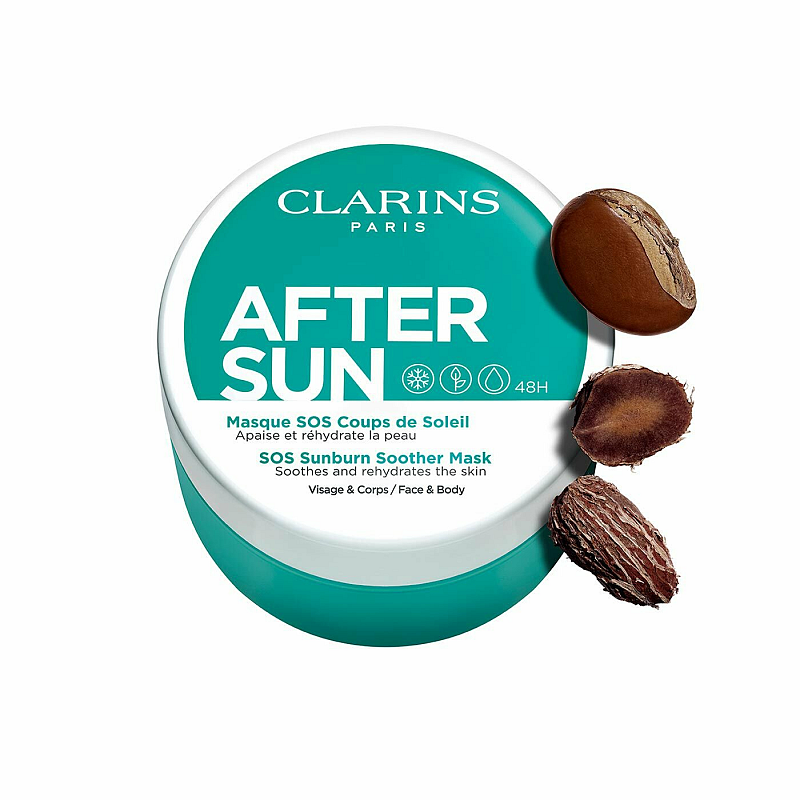 Clarins SOS Sunburn Soother Mask After-Sun-Pflege 100 ml Creme Gesicht & Körper