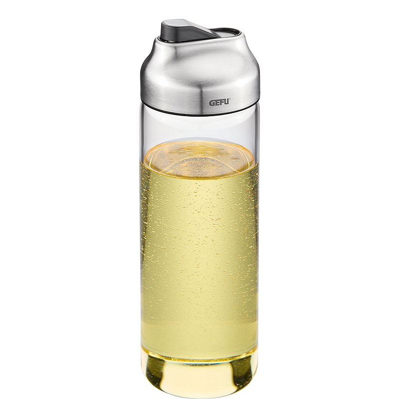 GEFU 33732 Öl-/Essig-Spender 0,4 l Dose Borosilikatglas, Kunststoff, Silikon, Edelstahl Edelstahl