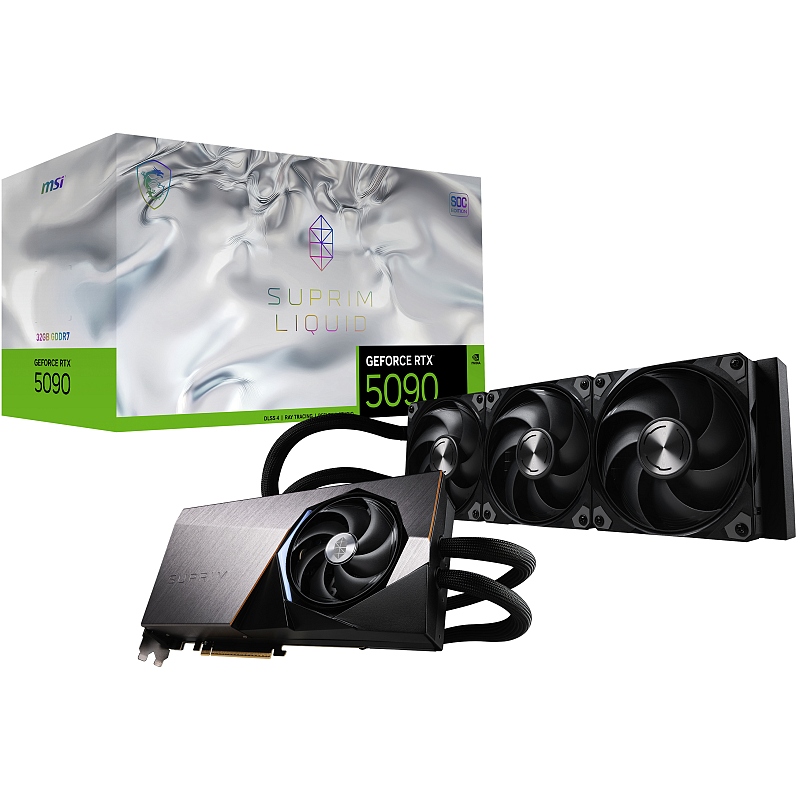 MSI SUPRIM GEFORCE RTX 5090 32G LIQUID SOC Grafikkarte NVIDIA 32 GB GDDR7