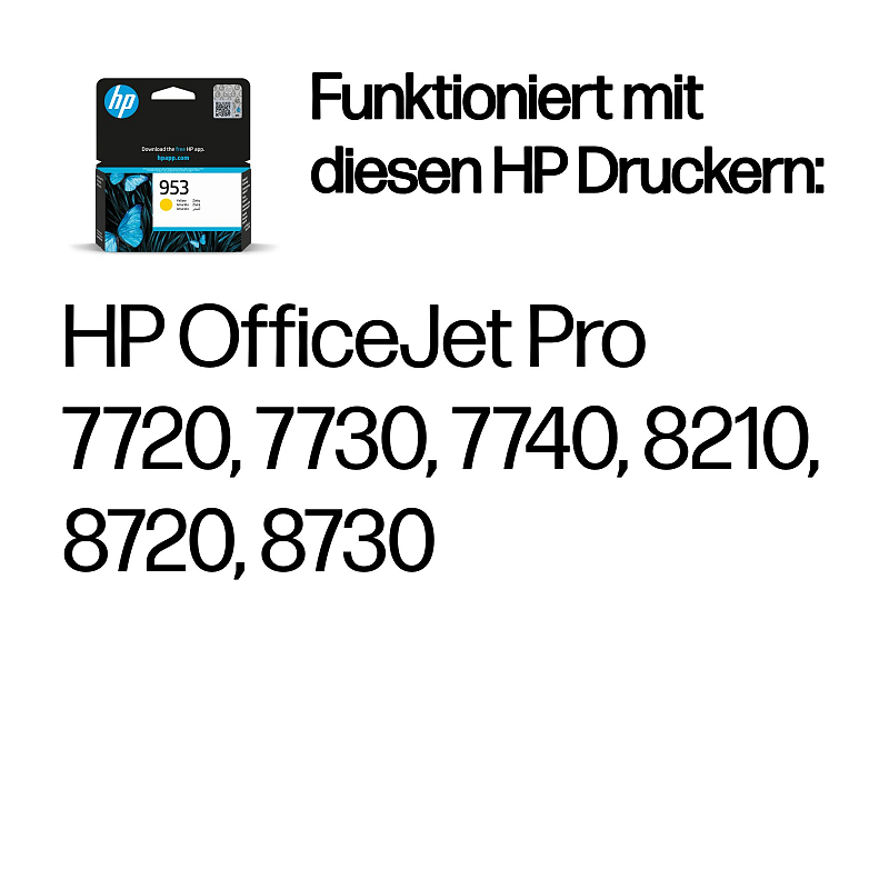 HP 953 Gelb Original Tintenpatrone