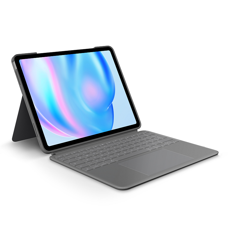 Logitech Combo Touch QWERTZ Deutsch Smart Connector Grau