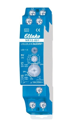 Eltako 22001330 Elektroschalter Drehschalter 1P Blau