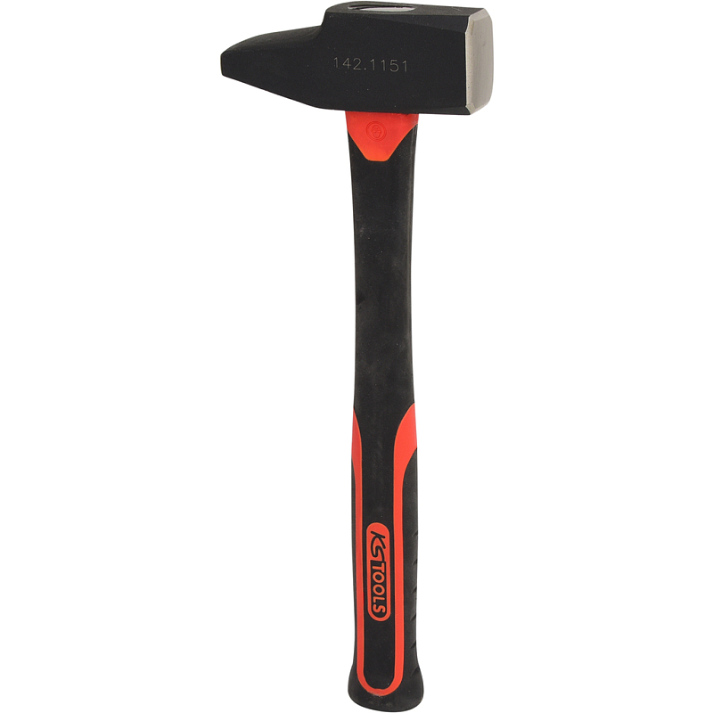 KS Tools 142.1151 Hammer Niethammer Schwarz, Rot