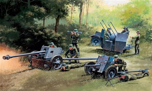 Italeri PAK35 - PAK40 - FLAK38 Montagesatz 1:72