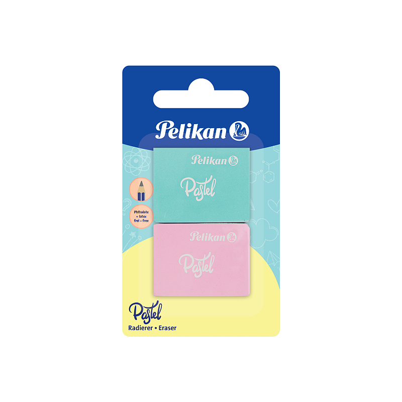 Pelikan 818100 Radierer Gummi Aqua-Farbe, Pink 2 Stück(e)