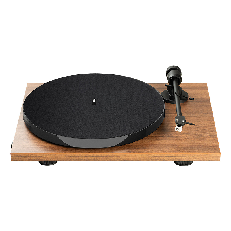Pro-Ject E1 BT Audio-Plattenspieler mit Riemenantrieb Schwarz, Walnuss Halbautomatisch