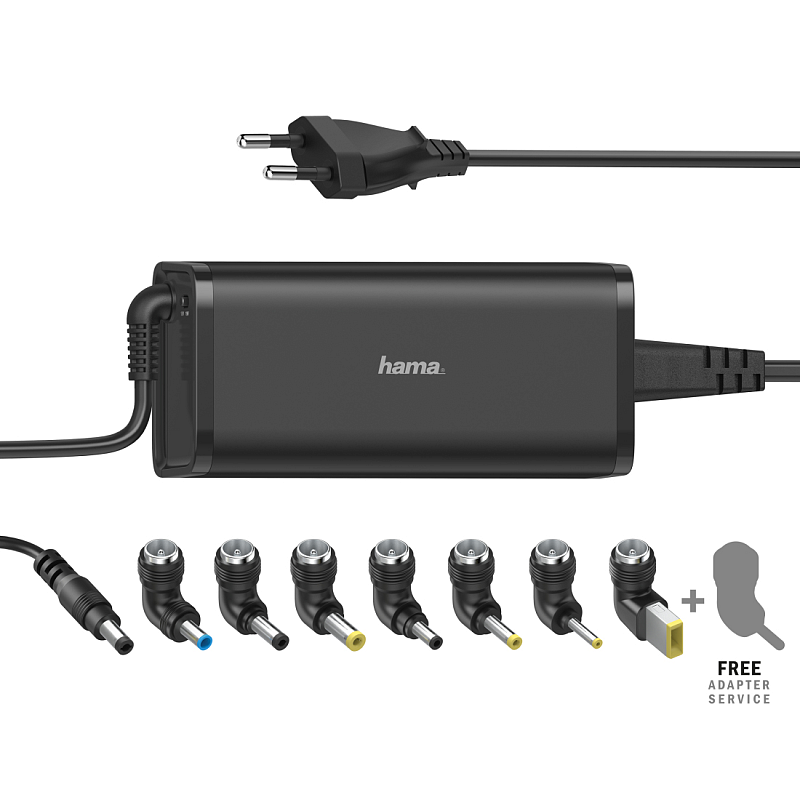 Hama 00200003 Ladegerät für Mobilgeräte Laptop Schwarz AC Drinnen