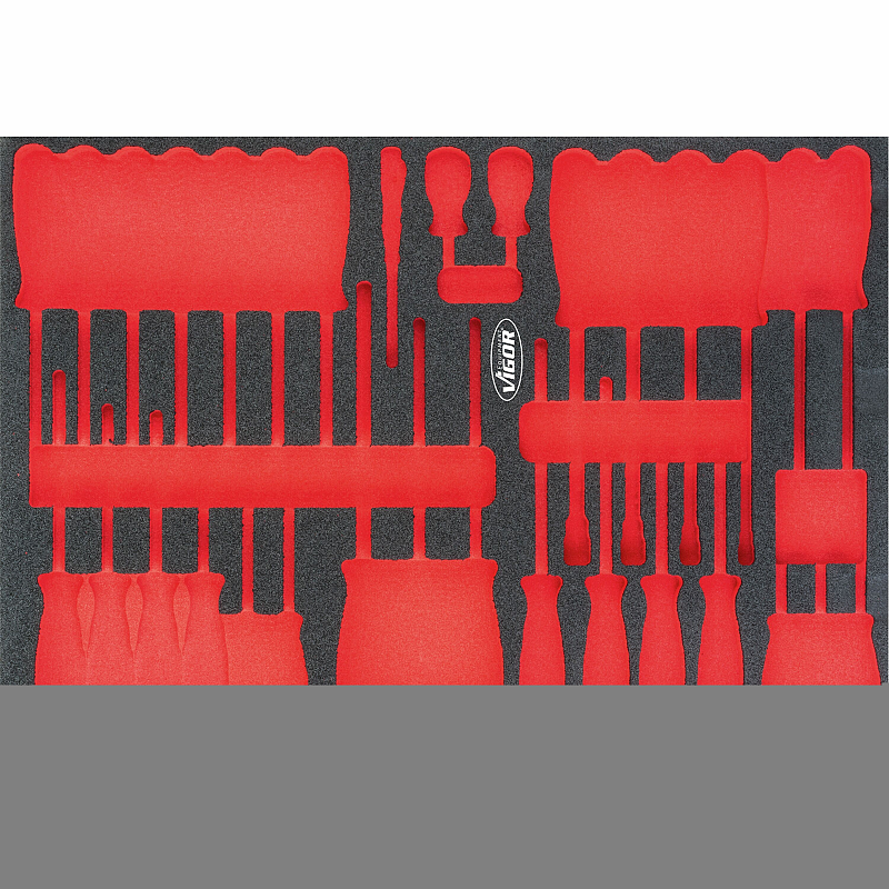 Vigor V4231 Zubehör für Aufbewahrungsbox Schwarz, Rot Teiler-Set