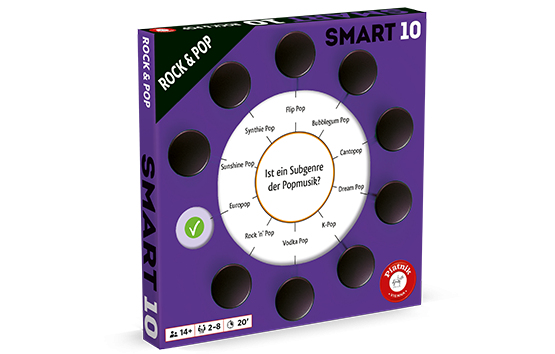 Piatnik Smart 10 Rock & Pop 20 min Brettspiel-Erweiterung Familie