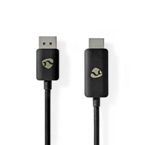 Nedis CCGB37108BK18 Videokabel-Adapter 1,8 m DisplayPort HDMI Schwarz