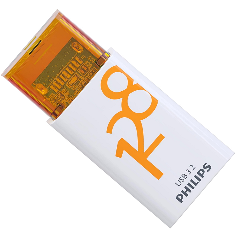Philips USB 3.2 128GB Click Series Gen 1 USB-C USB-Stick USB Typ-C 3.2 Gen 1 (3.1 Gen 1) Weiß