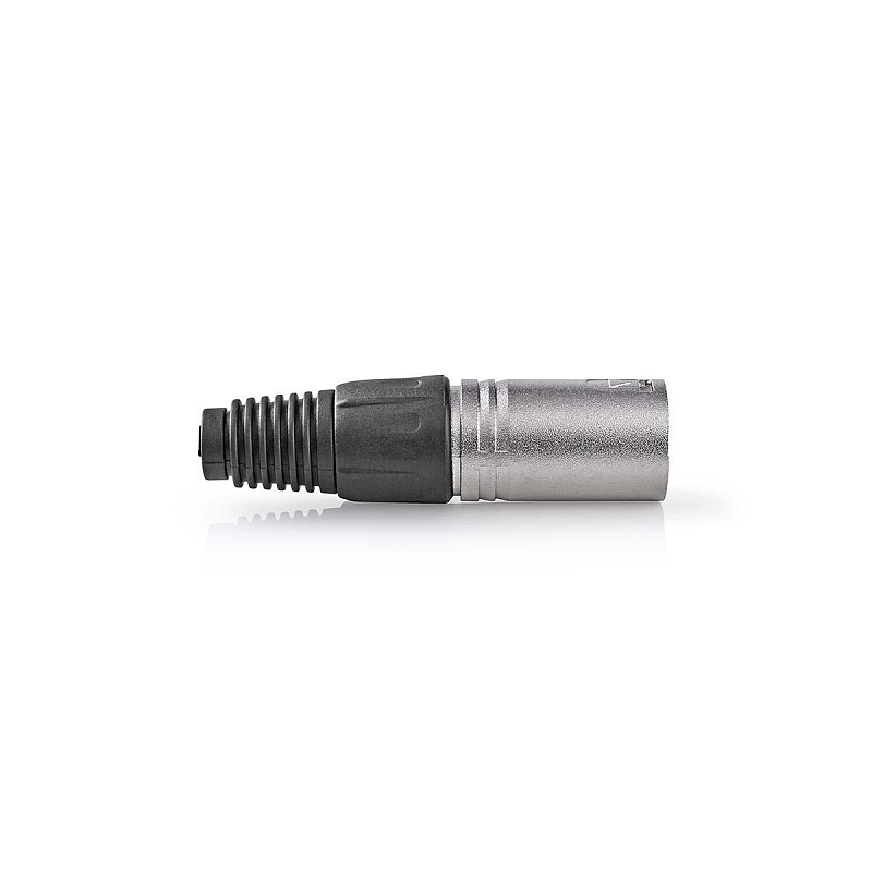 Nedis CAGP15972ME Drahtverbinder XLR 5-pin Schwarz, Metallisch