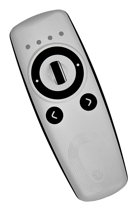 Shelly Plug & Play Blu Remote Control ZB white Fernbedienung ZigBee Universal Drucktasten, Tasten drücken/Rad