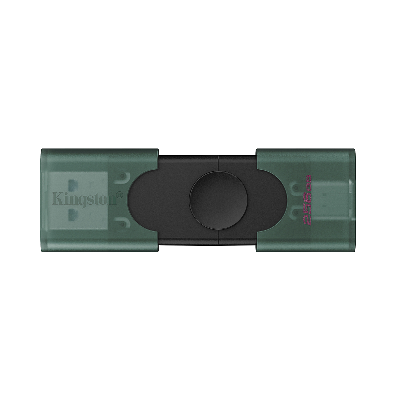 Kingston Technology DataTraveler DuoG2 USB-Stick 256 GB USB Type-A / USB Type-C 3.2 Gen 1 (3.1 Gen 1) Schwarz, Grün