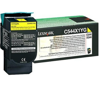 Lexmark C544, X544 Yellow Extra High Yield Return Programme Toner Cartridge (4K) Tonerkartusche Original Gelb