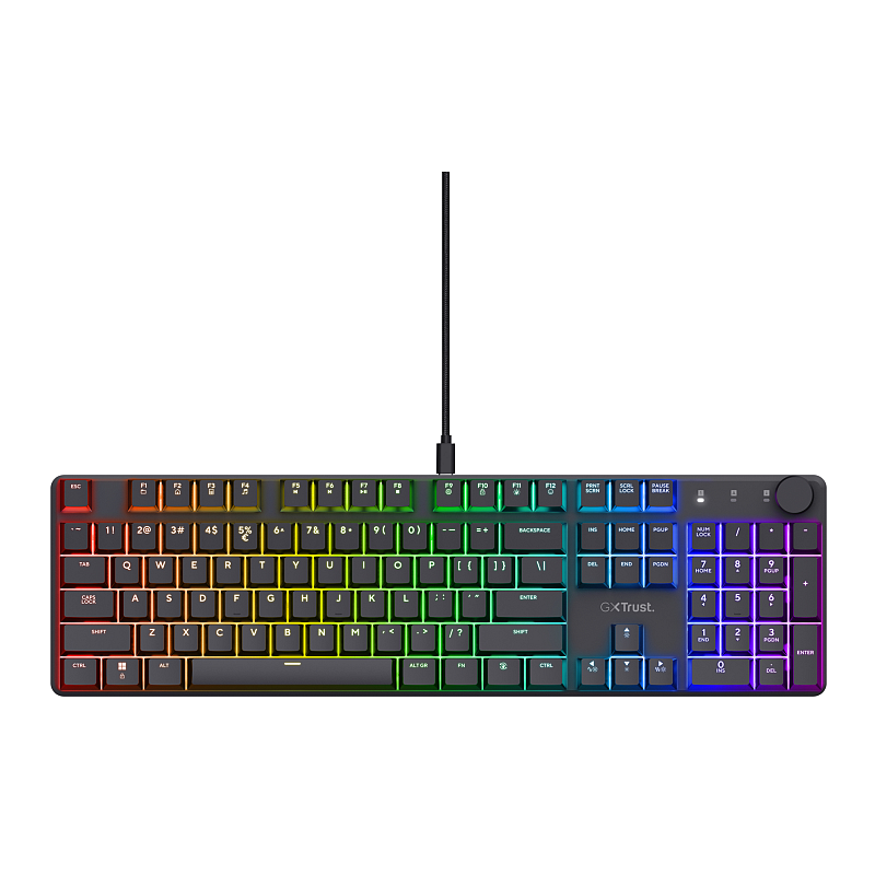 Trust GXT 866 TORIX Tastatur Gaming USB QWERTY US International Schwarz