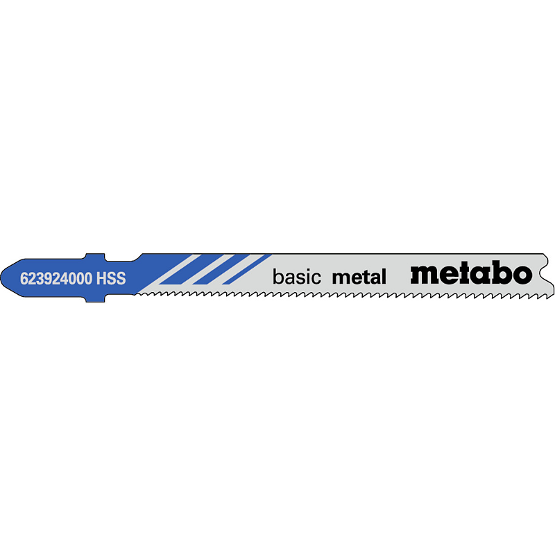 Metabo 623924000 Sägeblatt für Stichsägen, Laubsägen & elektrische Sägen Stichsägeblatt Hochgeschwindigkeitsstahl (HSS) 5 Stück(e)