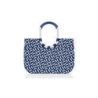 Reisenthel loopshopper L Blau, Weiß Beutel