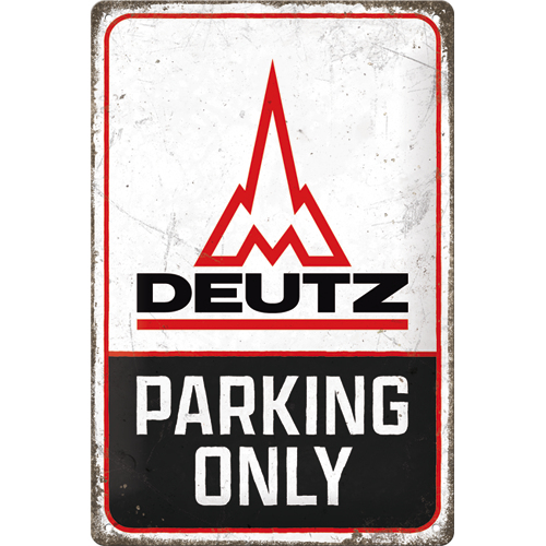 Nostalgic Art 46026234 Dekoratives Schild & Tafel für drinnen Stahl Schwarz, Rot, Weiß
