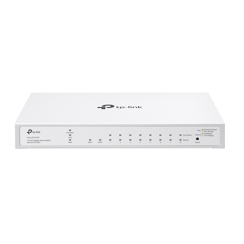 TP-Link FESTA FS310GP Netzwerk-Switch Managed L2/L2+ Gigabit Ethernet (10/100/1000) Power over Ethernet (PoE) 1U Weiß