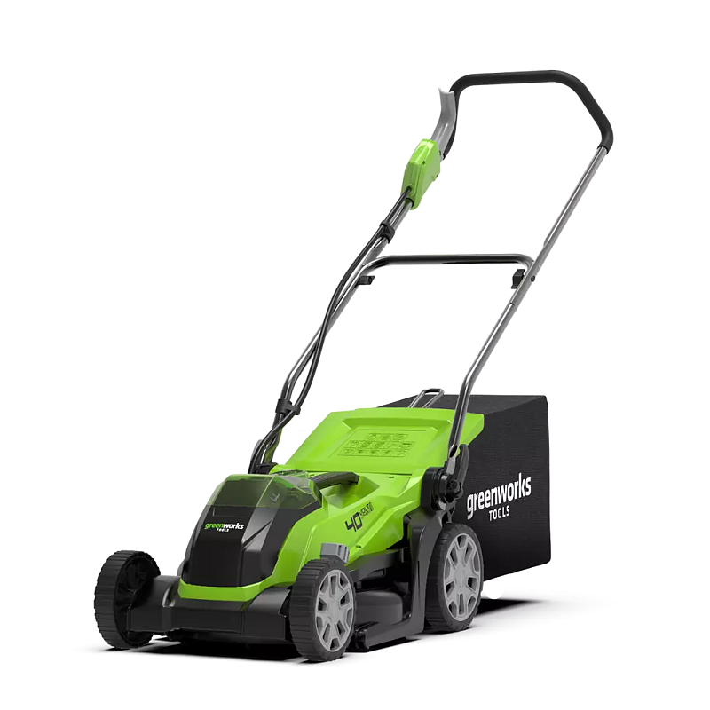 Greenworks G40LM35 Schieberasenmäher Akku Schwarz, Grün