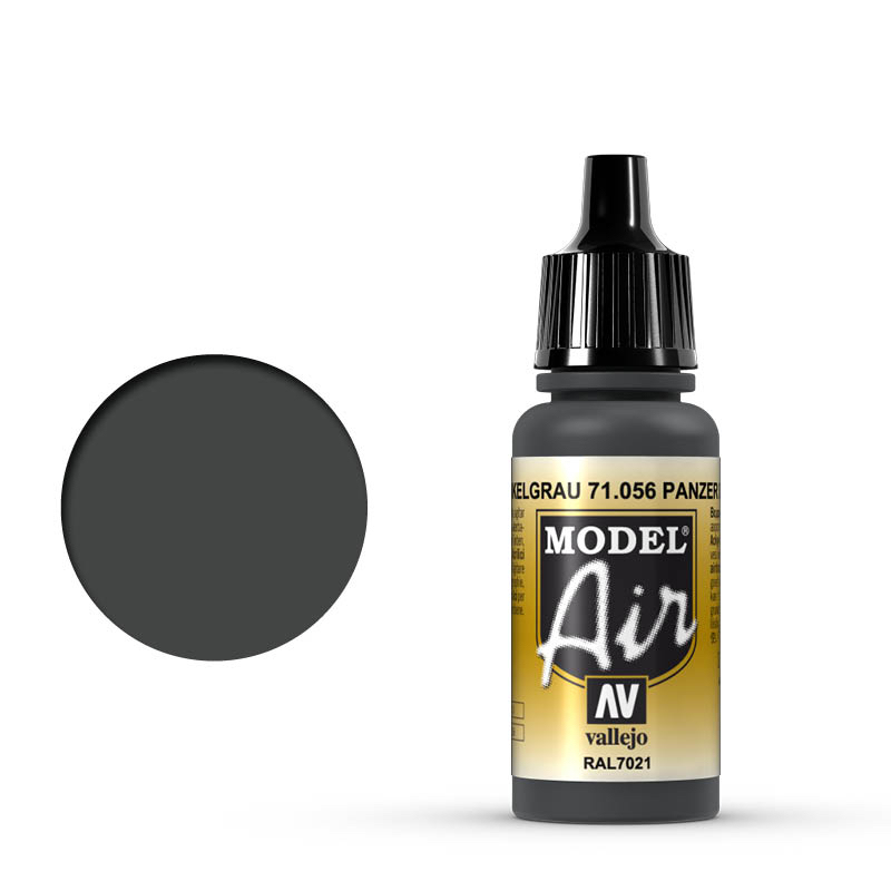 Vallejo 71.056 Acrylfarbe 17 ml Schwarz, Grau Flasche