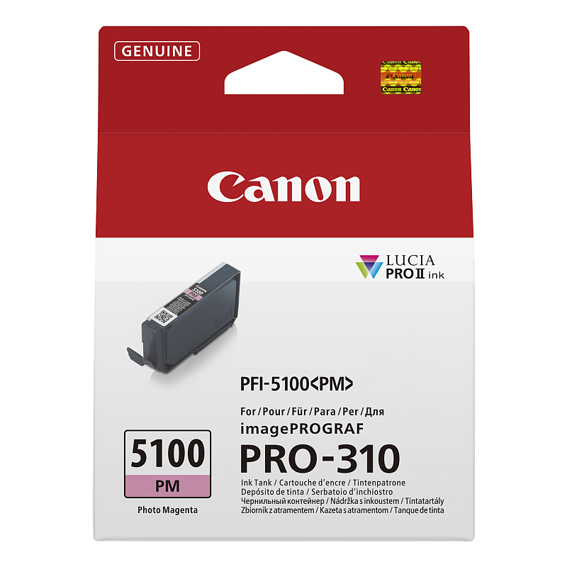 Canon PFI-5100 PM Druckerpatrone 1 Stück(e) Original Foto magenta