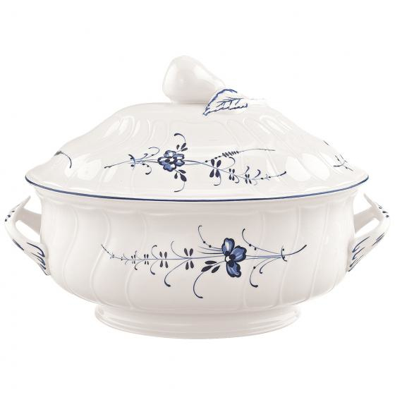 Villeroy & Boch 1023412360 Serviergeschirr Porzellan Blau, Weiß Rund Servierschüssel