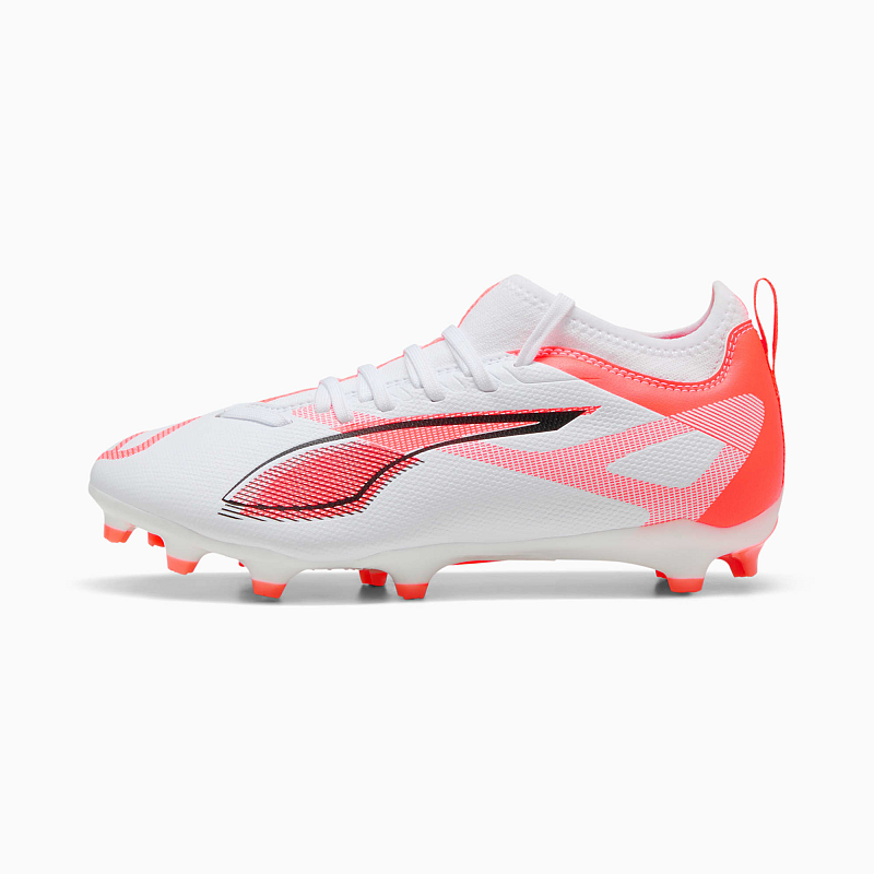 PUMA Ultra 5 Match FG/AG Jr Fußball Unisex Orange, Weiß