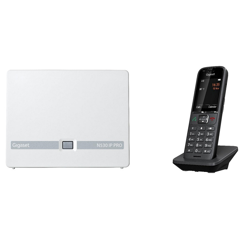 Gigaset N530 IP PRO + S700H PRO DECT-Telefon Anrufer-Identifikation Anthrazit