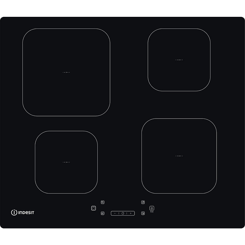 Indesit IS 83Q60 NE Schwarz Integriert 59 cm Zonen-Induktionskochfeld 4 Zone(n)