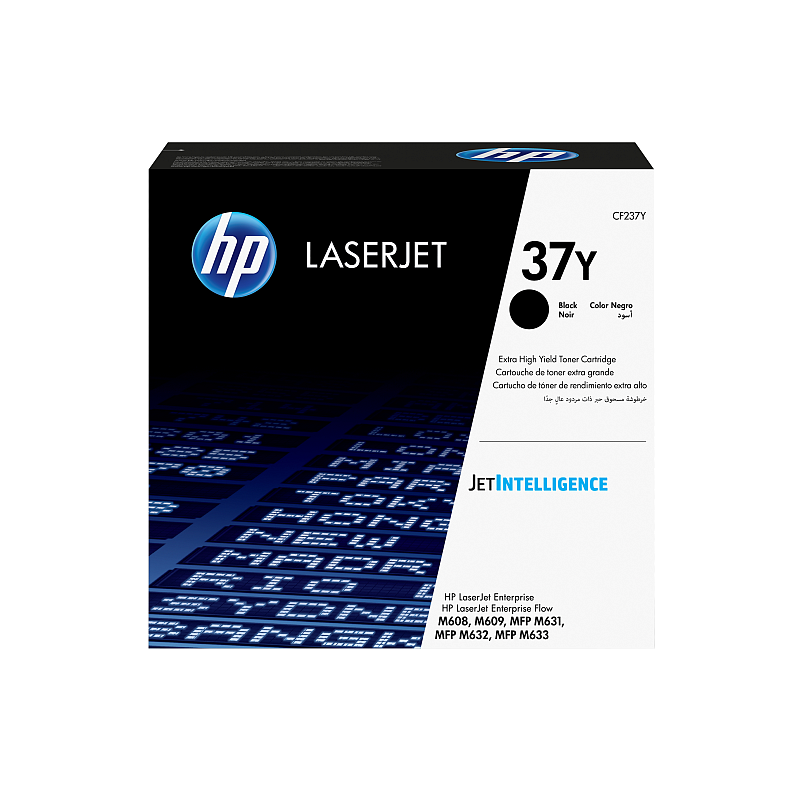 HP 37Y Schwarz Original LaserJet Tonerkartusche mit sehr hoher Reichweite.