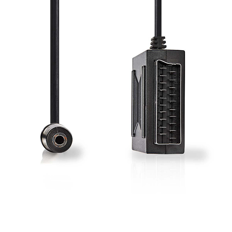 Nedis CVGP31930BK02 SCART-Kabel 0,2 m 2 x SCART (21-pin) Schwarz