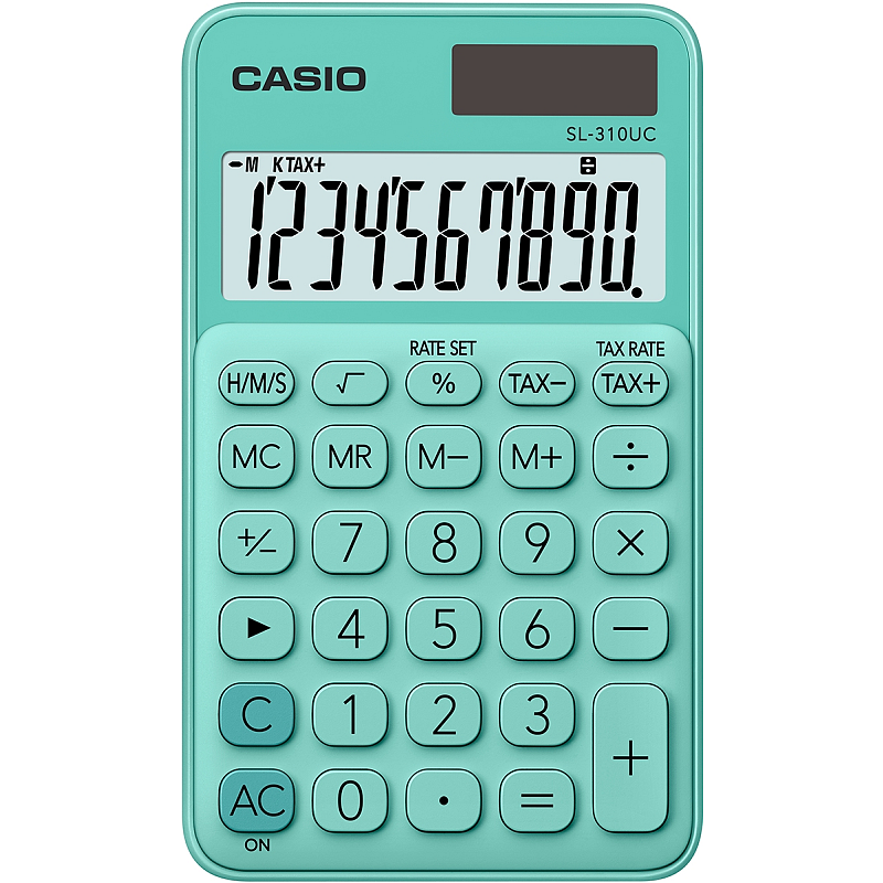 Casio SL-310UC-GN Taschenrechner Tasche Einfacher Taschenrechner Grün