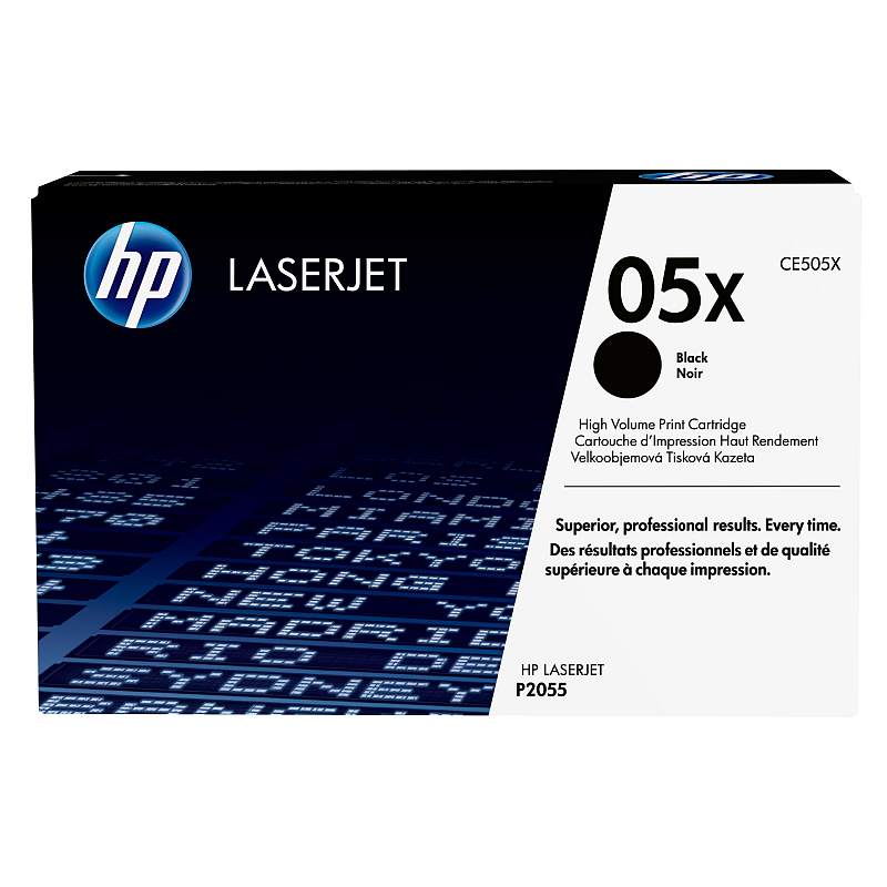 HP 05X Schwarz Original LaserJet Tonerkartusche mit hoher Reichweite