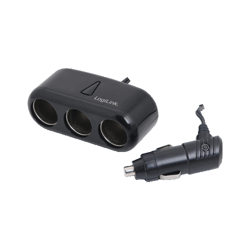 LogiLink PA0038 Ladegerät für Mobilgeräte Netbook Schwarz AC, Zigarettenanzünder, USB Auto, Drinnen, Draußen
