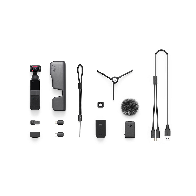 DJI Pocket 2 Creator Combo Kamera mit Aufhängung 2K Ultra HD 64 MP Schwarz