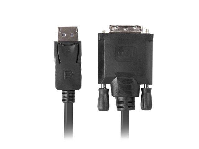 Lanberg CA-DPDV-10CU-0018-BK Videokabel-Adapter 1,8 m DisplayPort DVI-D Schwarz