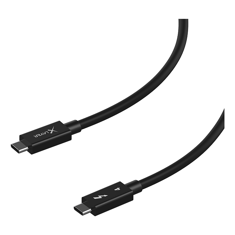 XLayer 220113 Thunderbolt-Kabel 1 m 40 Gbit/s Schwarz