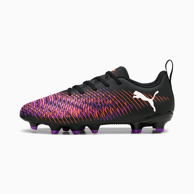 PUMA Future 8 Play FG/AG Jr Fußball Unisex Schwarz, Mehrfarbig