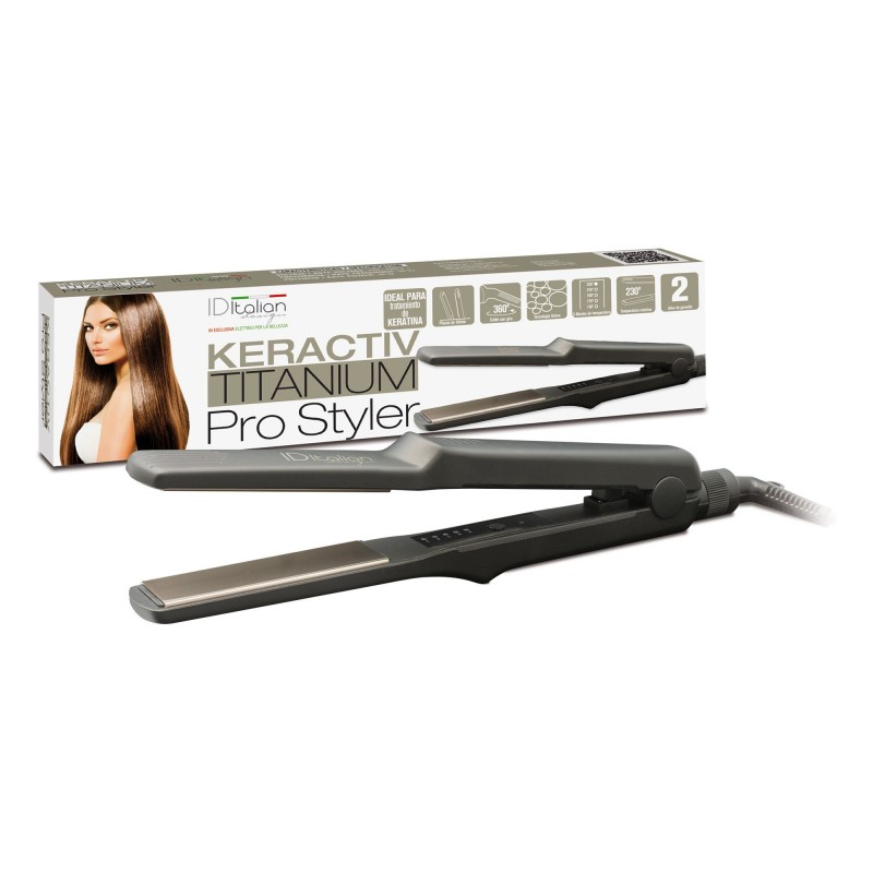 Italian Design Keraktiv Prostyler Glätteisen Warm Grau 50 W