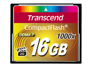 Transcend CompactFlash Card 1000x 16GB Kompaktflash MLC