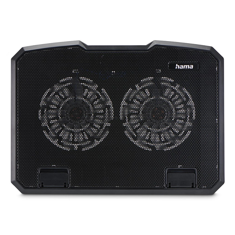 Hama Black Metal Llaptop-Kühlpad 39,6 cm (15.6") Schwarz